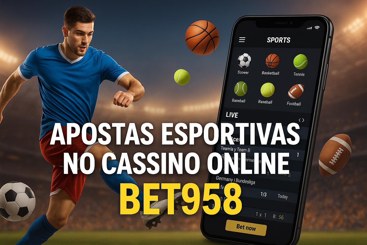 Aposte em apostas esportivas no cassino online BET958